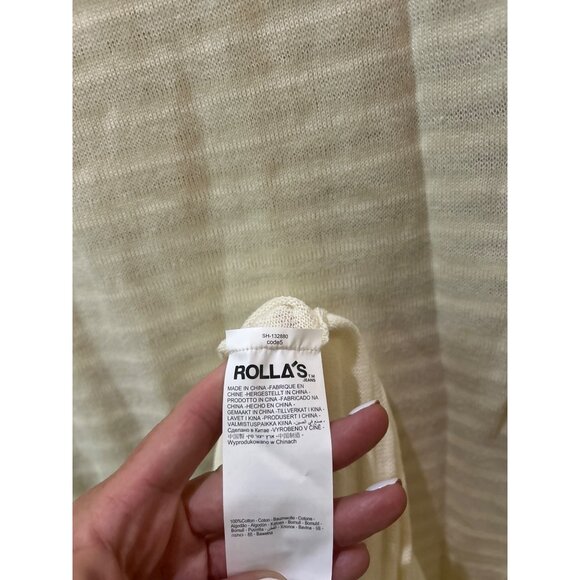 ROLLA'S Edgar Knit Maxi Dress Cream Womens Size Small - Picture 9 of 10